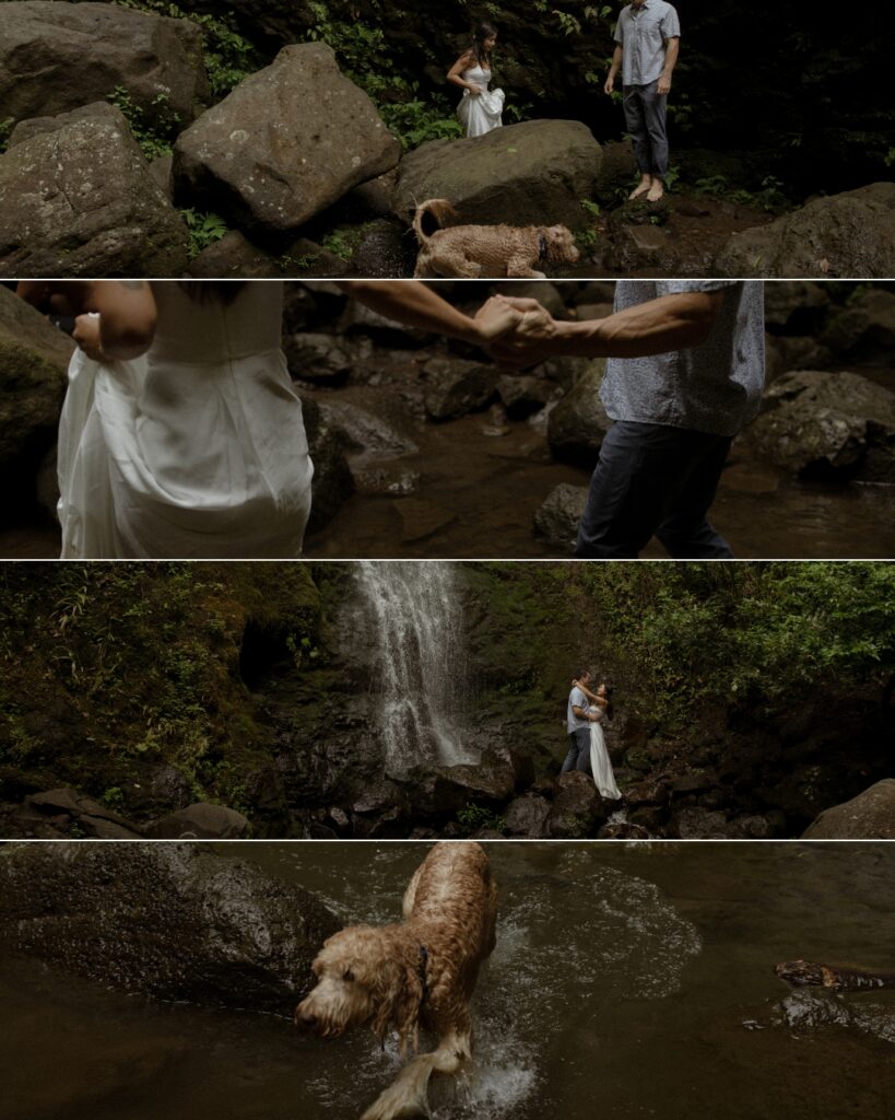 The perfect all-inclusive elopement package for a waterfall elopement in Oahu, Hawaii!